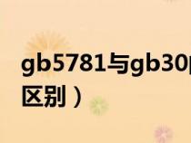 gb5781与gb30的区别（gb3087与gb8163区别）