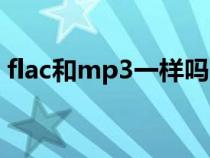 flac和mp3一样吗（flac和mp3有什么区别）