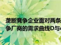 垄断竞争企业面对两条不同的需求曲线（微观经济学垄断竞争厂商的需求曲线D与d的问题）