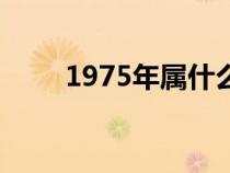 1975年属什么的（1975年属什么）