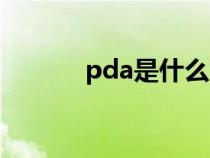 pda是什么意思（pda是什么）