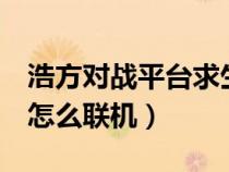 浩方对战平台求生之路2怎么联机（求生之路怎么联机）