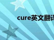 cure英文翻译（cure的中文翻译）