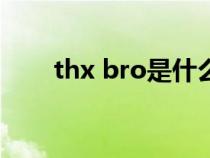 thx bro是什么意思（thx什么意思）