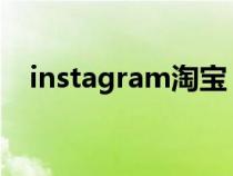 instagram淘宝（淘宝上ins是什么意思）