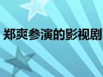 郑爽参演的影视剧（郑爽参演的所有电视剧）