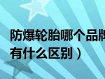 防爆轮胎哪个品牌最好（防爆胎和普通的轮胎有什么区别）