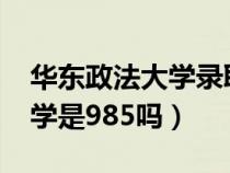 华东政法大学录取分数线2023（华东政法大学是985吗）