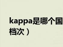 kappa是哪个国家的品牌（kappa属于什么档次）