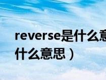 reverse是什么意思中文翻译成（reverse是什么意思）