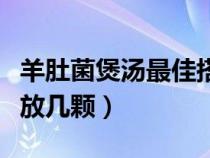 羊肚菌煲汤最佳搭配是什么（羊肚菌煲汤一般放几颗）