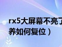 rx5大屏幕不亮了是什么情况（rx5大屏幕保养如何复位）