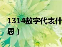 1314数字代表什么意思（13数字代表什么意思）