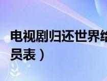 电视剧归还世界给你演员表（归还世界给你演员表）