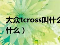 大众tcross叫什么名字（大众tcross中文名是什么）