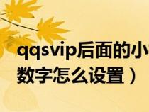 qqsvip后面的小标志咋弄的（qqsvip后面的数字怎么设置）