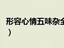 形容心情五味杂全（心情五味杂全的句子分享）