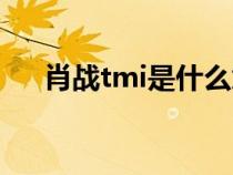 肖战tmi是什么意思（tmi是什么意思）