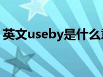 英文useby是什么意思啊（by是什么意思啊）