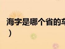 海字是哪个省的车牌号（海字车牌是哪个省的）