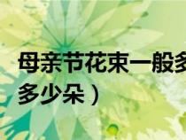 母亲节花束一般多少朵合适（母亲节花束一般多少朵）