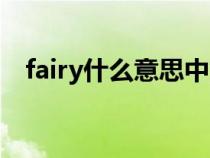 fairy什么意思中文翻译（fairy什么意思）