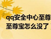 qq安全中心至尊宝怎么不见了（qq安全中心至尊宝怎么没了）