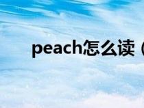 peach怎么读（watermelon怎么读）