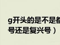 g开头的是不是都是复兴号（G开头的是和谐号还是复兴号）