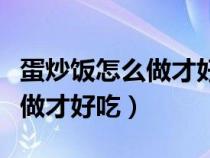 蛋炒饭怎么做才好吃简单的视频（蛋炒饭怎么做才好吃）