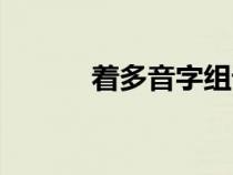 着多音字组词（率多音字组词）