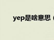 yep是啥意思（yep是什么意思和梗）