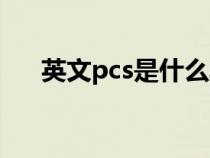 英文pcs是什么单位（pcs是什么单位）