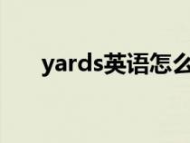 yards英语怎么读（英语yard怎么读）