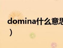 domina什么意思中文（dominate什么意思）