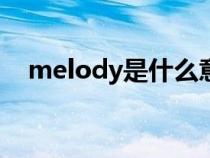 melody是什么意思（vocal是什么意思）