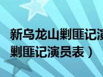 新乌龙山剿匪记演员表全部刘德华（新乌龙山剿匪记演员表）