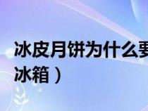 冰皮月饼为什么要冷藏（冰皮月饼为什么要放冰箱）