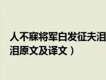 人不寐将军白发征夫泪寐是什么意思（人不寐将军白发征夫泪原文及译文）