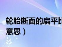 轮胎断面的扁平比是什么意思（扁平比是什么意思）