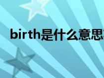 birth是什么意思英文（birth是什么意思）