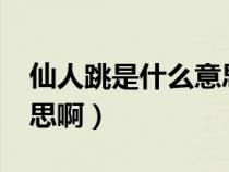 仙人跳是什么意思啊?饭圈（仙人跳是什么意思啊）