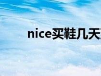 nice买鞋几天到（nice买鞋多久到）