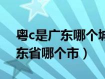 粤c是广东哪个城市的车牌号（粤c牌照是广东省哪个市）