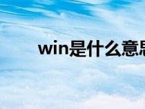 win是什么意思（wink是什么意思）