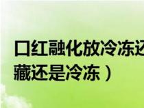 口红融化放冷冻还是保鲜（口红化了放冰箱冷藏还是冷冻）