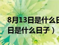 8月13日是什么日子?纪念日是什么?（8月13日是什么日子）