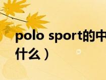 polo sport的中文名字（polosport中文叫什么）