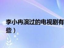 李小冉演过的电视剧有哪些古装（李小冉演过的电视剧有哪些）