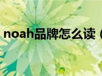 noah品牌怎么读（noah潮牌中文名叫什么）